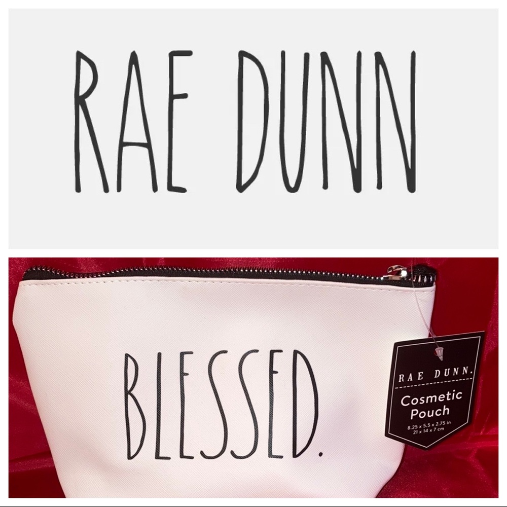 Rae Dunn “Blessed” Cosmetic Pouch
